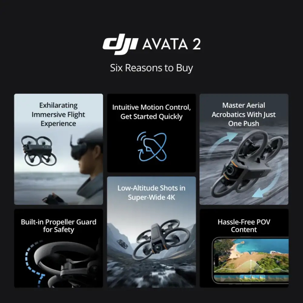 DJI Avata 2 - Fly Smart Combo (Three Batteries) - Image 3